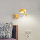 Modern foldable retractable LED wall light with switch