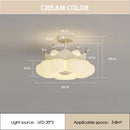Romantic cloud-shaped ceiling light for children's room