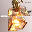 Nordic retro glass chandelier for café and restaurant