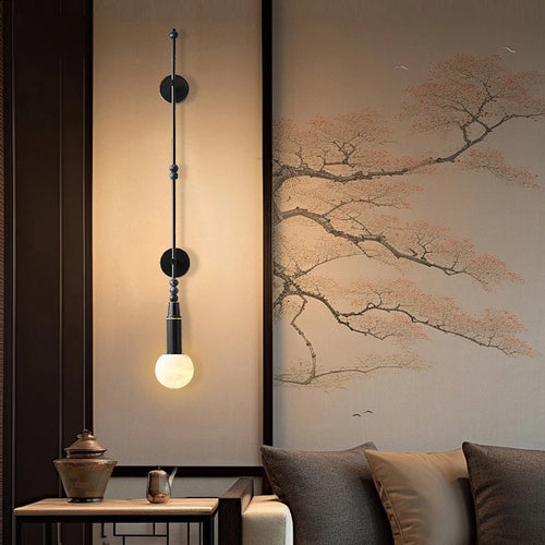 Elegant Chinese style copper wall light for modern decor - vue 3 sur 8