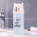 Portable toothbrush holder box for travel and storage