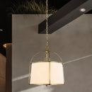 Japanese wabi-sabi gold/black pendant light