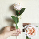 Artificial flannel flower for indoor and wedding decoration