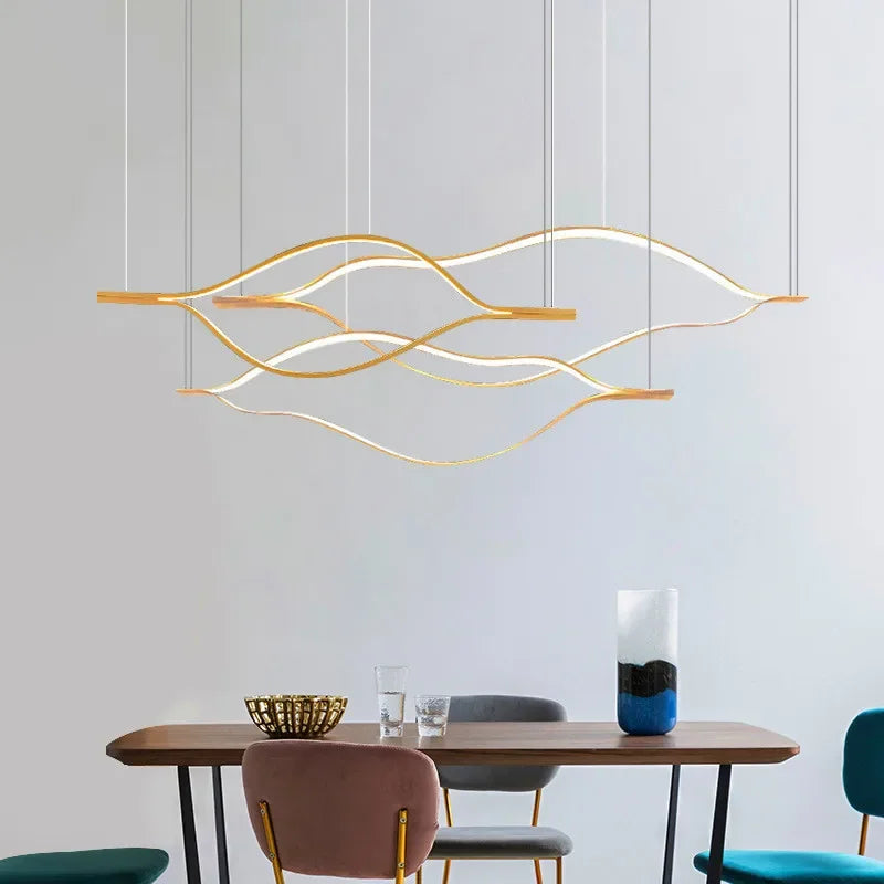 Creative postmodern LED chandelier in lip shape - vue 5 sur 11