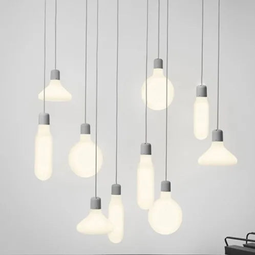 Swedish design glass test tube pendant light for loft