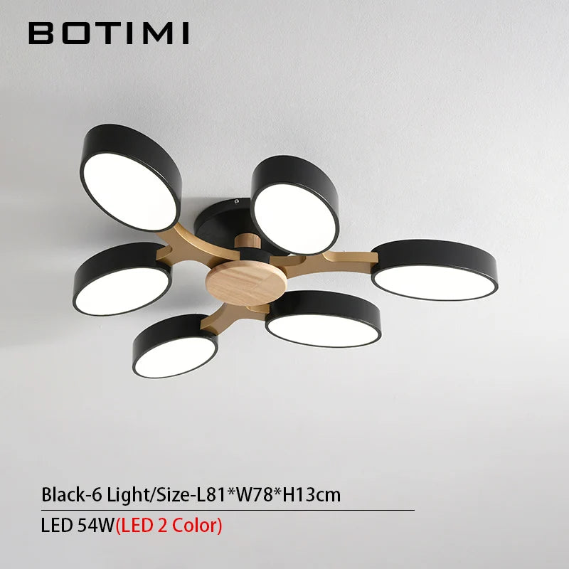 Grey tree-shaped LED ceiling light - vue 14 sur 32