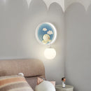 Creative cartoon bear cloud bedside lamp for children