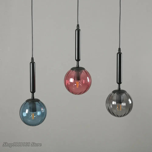 Modern glass pendant light for elegant interior decor - vue 4 sur 24