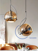 Retro small pendant light for living room, luxury creative nostalgic office and bedroom pendant