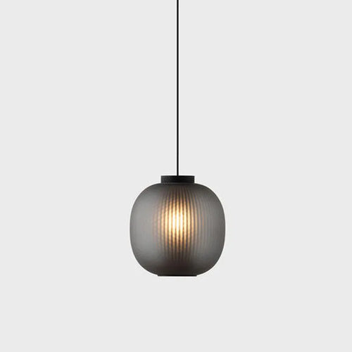 Modern Nordic frosted glass LED pendant light - vue 3 sur 10