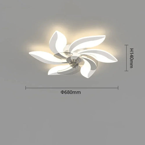 Ceiling fan with light and remote control for indoor use - vue 7 sur 8