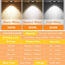 Dimmable LED spot recessed COB chip for home lighting