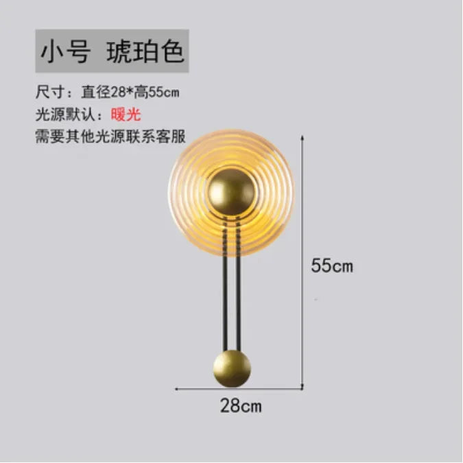 Nordic LED ripple wall light with modern minimalist design
