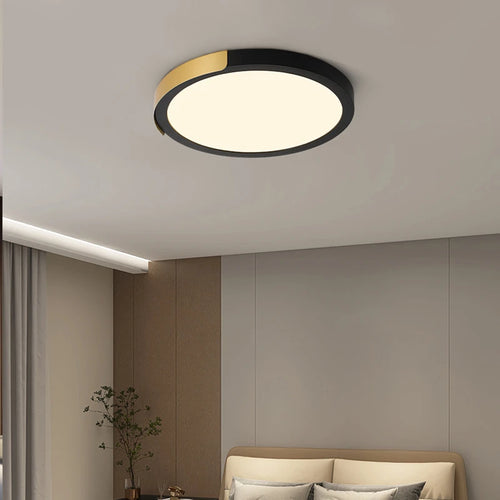 Simple LED three-proof round ceiling light for home - vue 5 sur 12