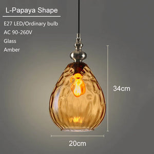 Modern glass pendant lamp for elegant interior decor