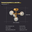 Nordic white glass chandelier for indoor lighting