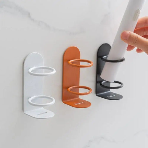Wall-mounted toothbrush and razor holder no drilling - vue 4 sur 9