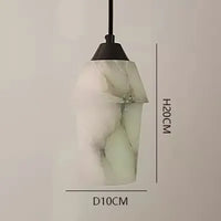 hanging chandelier led marble collection retro vintage style