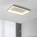 Simple rectangular LED ceiling light for modern interiors