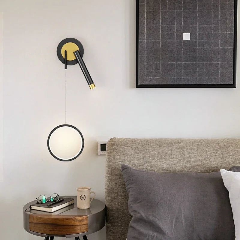 Modern LED double head wall lights for interior decoration