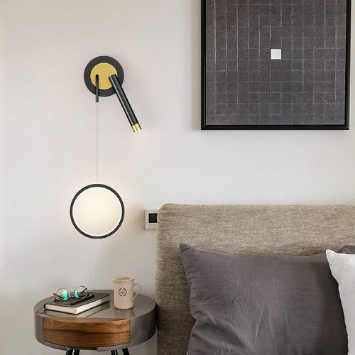 Modern decorative double head LED wall lights for the home - vue 3 sur 14
