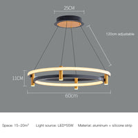Nordic decorative LED ring chandelier for home