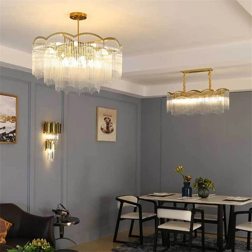 Modern luxury crystal chandelier for interiors - vue 3 sur 10