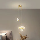 Luxury minimalist single head crystal chandelier