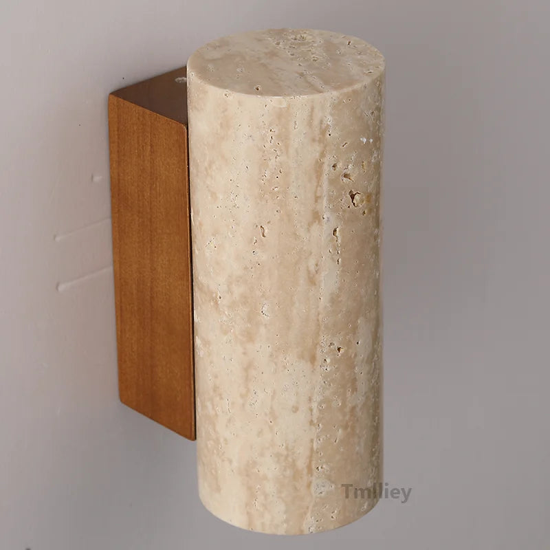 Natural stone LED wall light nordic decoration - vue 5 sur 8