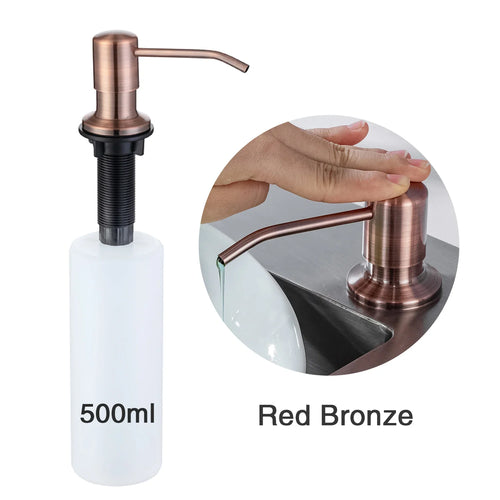 built-in stainless steel soap dispenser for kitchen - vue 14 sur 14
