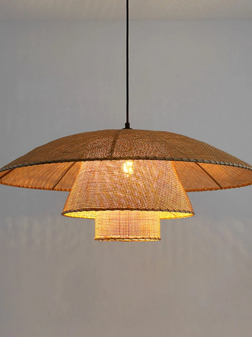 Custom Japanese chandelier for restaurants, bars and zen interior decor - vue 5 sur 9
