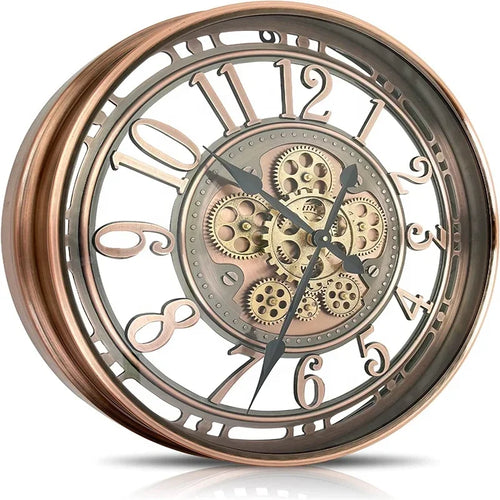 metal mobile wall clock stylish and durable interior decoration - vue 6 sur 7