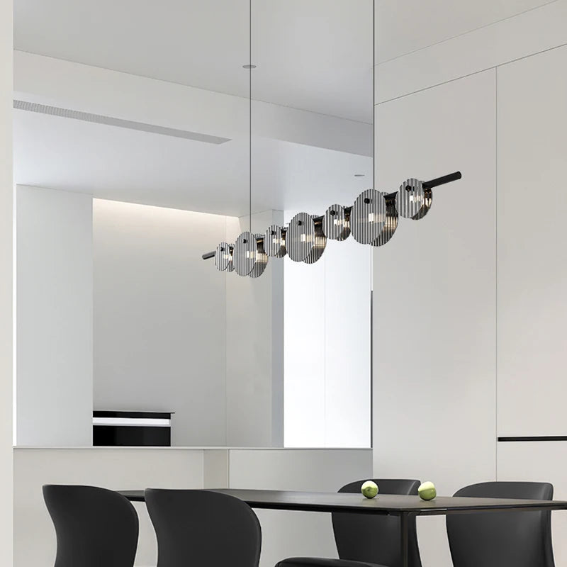 Modern minimalist LED pendant light for artistic interiors - vue 4 sur 9