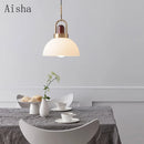 Chinese glass pendant light for bar and restaurant decor