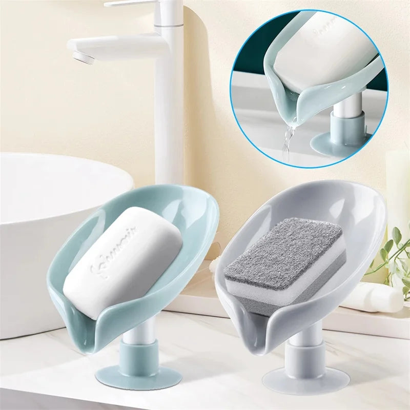 leaf design soap dish for bathroom and shower