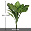 Artificial tropical monstera and hosta plant for indoor and outdoor decoration