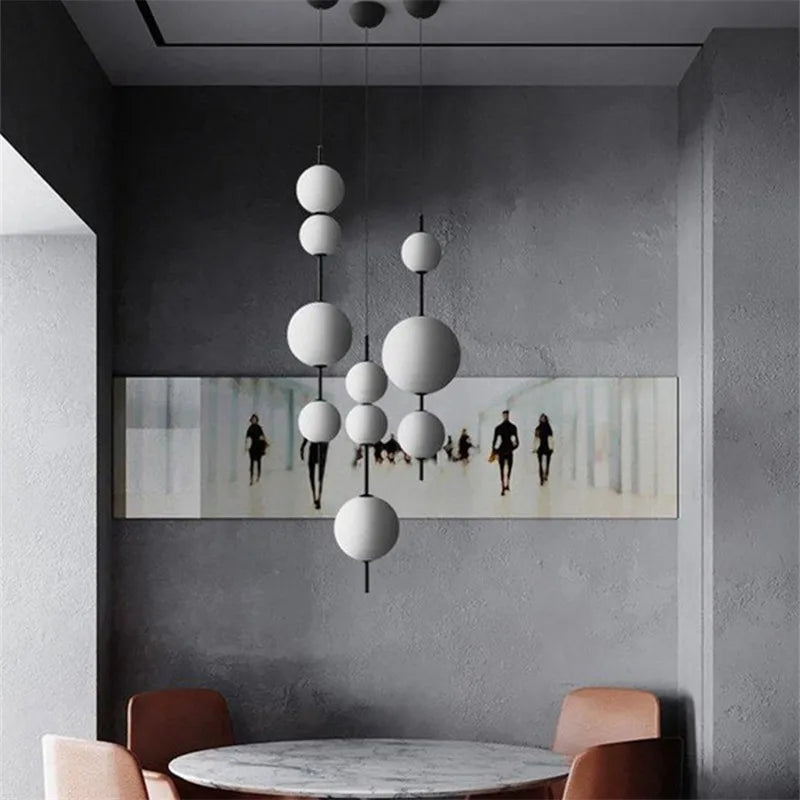 Design beaded pendant light for modern interior decor
