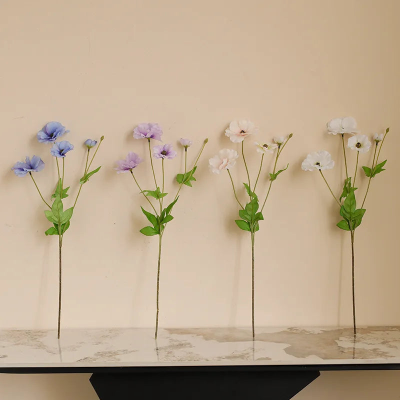 Butterfly peony silk flower wedding decoration floral arrangement - vue 6 sur 11