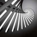 LED designer chandelier in Bilbao light rod