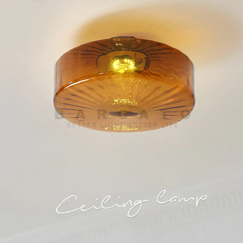 modern nordic pendant light amber glass