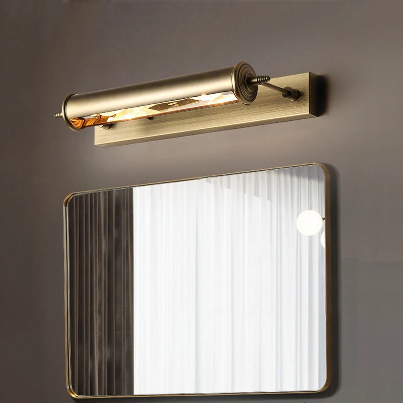 Vintage bronze wall light with replaceable bulb european style
