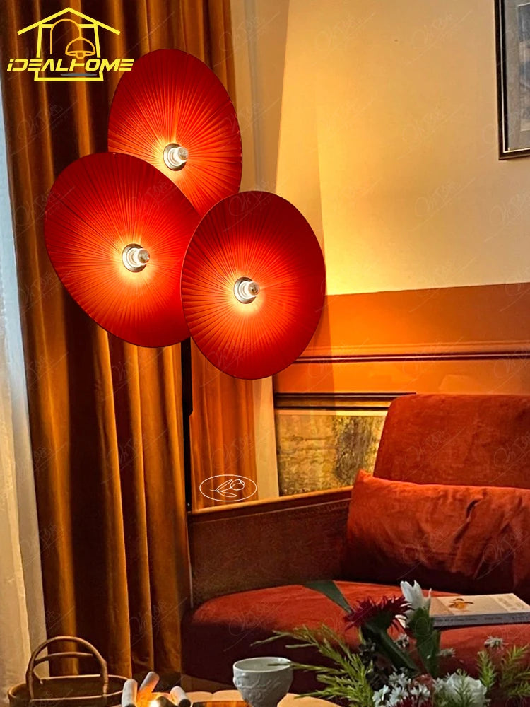 Medieval style LED floor lamp with fan, wabi-sabi ambience - vue 4 sur 8
