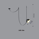 Artistic dimmable chandelier for modern interior decor