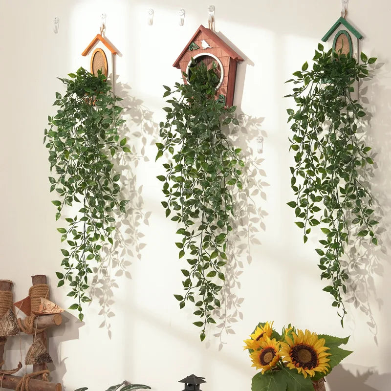 Elegant artificial hanging plant rattan vines decoration - vue 3 sur 7