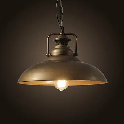 Industrial retro pendant light vintage with LED E27 bulb for bedroom dining kitchen bar - vue 9 sur 23