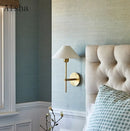 Designer fabric wall light for modern indoor lighting