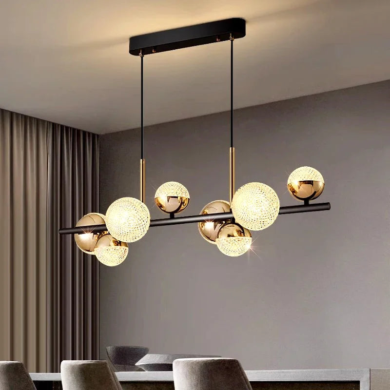 Modern pendant chandelier indoor lighting - vue 4 sur 8
