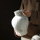 Handmade retro ceramic vase for dried flowers decorative