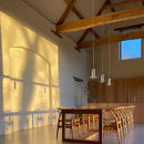 Modern glass chandelier for kitchen and living room