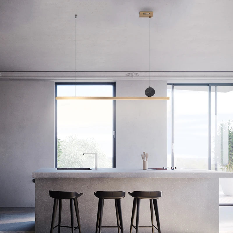 Stainless steel LED pendant light for modern decor